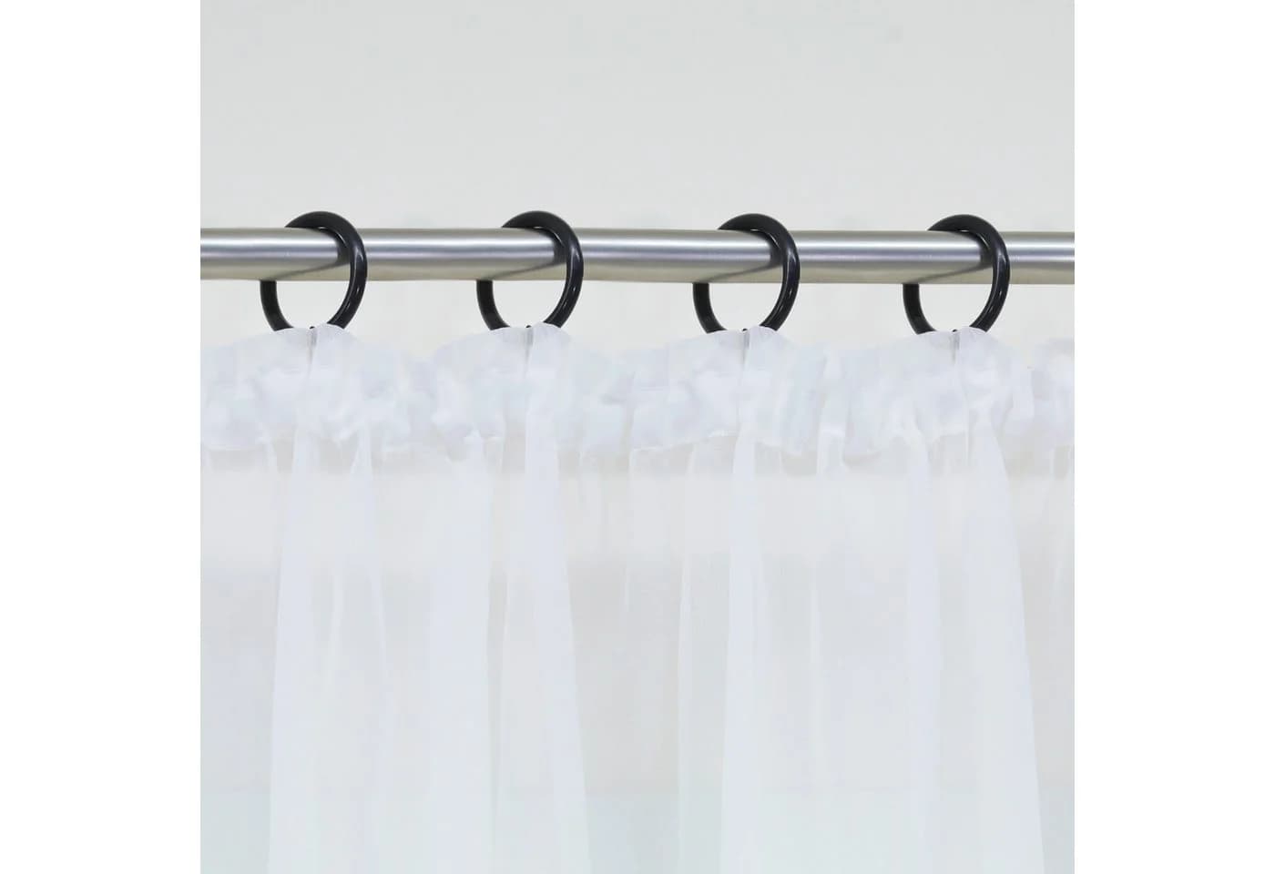 Joyswahl Scheibengardine Bogenstore Voile mit Satinband - Bild 5