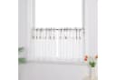 Joyswahl Scheibengardine 2 St. Transparent Küche Wellenmuster Jacquard Spitze Patchwork Bild 1