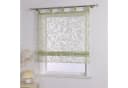 Delien Raffrollo Jessica mit Schlaufen, Voile Uni mit Floral Ausbrenner Bild 1