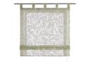 Delien Raffrollo Jessica mit Schlaufen, Voile Uni mit Floral Ausbrenner Bild 2