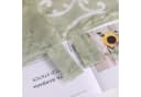 Delien Raffrollo Jessica mit Schlaufen, Voile Uni mit Floral Ausbrenner Bild 3