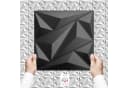 IKHEMalarka 3D Wandpaneel PVC Kunststoffpaneele 30x30 cm Schwarz Bild 2