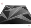 IKHEMalarka 3D Wandpaneel PVC Kunststoffpaneele 30x30 cm Schwarz Bild 5