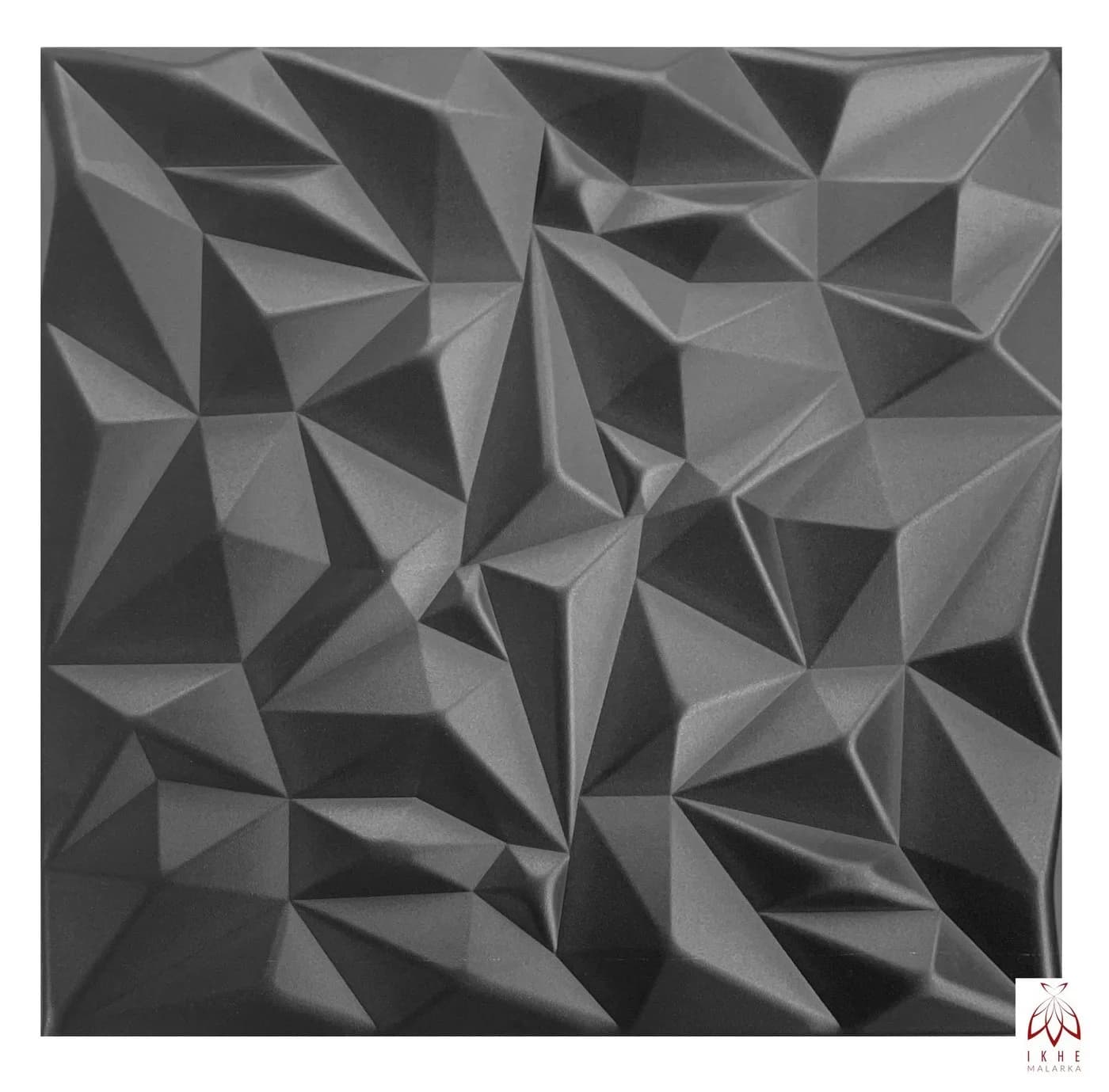 IKHEMalarka 3D Wandpaneel Schwarz Polystyrol XPS - Bild 2