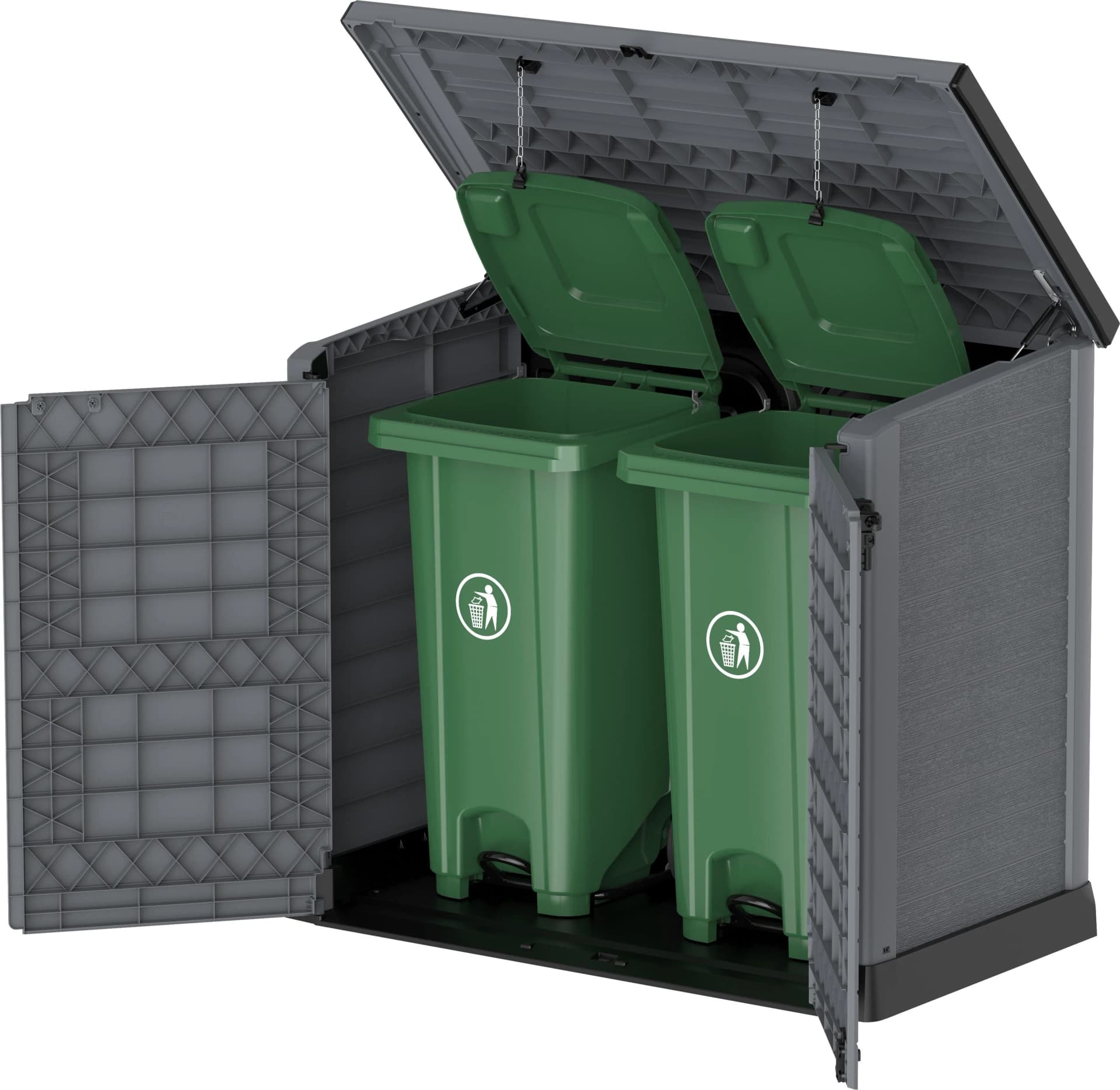 Duramax StoreAway Aufbewahrungsbox 1200 l, 145 x 125 x 83 cm, Kunststoff - Bild 2