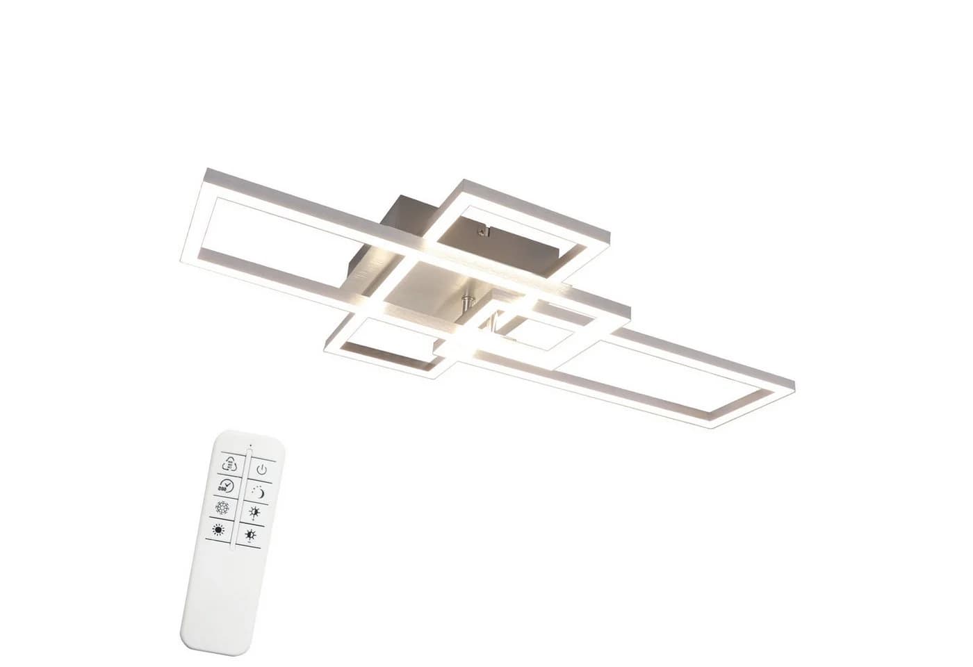 ZMH LED Deckenleuchte Schwarz Dimmbar 3000-6500K 36W