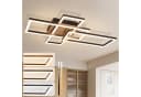 ZMH LED Deckenleuchte Schwarz Modern Dimmbar Augenschutz Bild 2