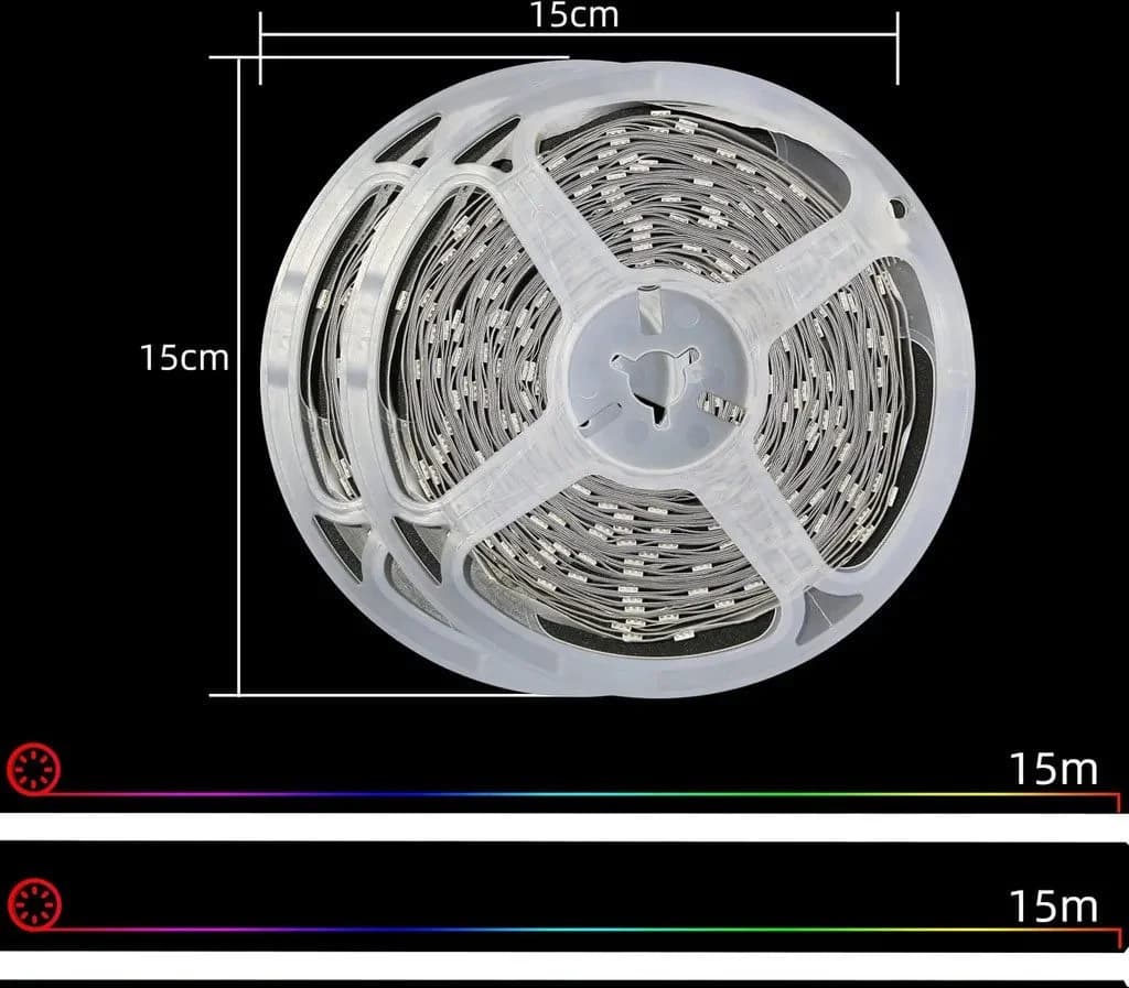 Nettlife LED Stripe Selbstklebend RGB Streifen 10/20/30m APP Steuerung Lichtband - Bild 5