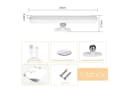 Nettlife LED Unterbauleuchte Küche Kabellos Dimmbar mit Bewegungssensor USB Aufladbar 24CM Bild 5