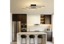 Nettlife Deckenleuchte Flur Schwarz 6W 3000K Modern Innen Wellen Design Warmweiß Bild 1