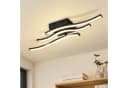 Nettlife Deckenleuchte Flur Schwarz 6W 3000K Modern Innen Wellen Design Warmweiß Bild 2