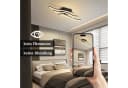 Nettlife Deckenleuchte Flur Schwarz 6W 3000K Modern Innen Wellen Design Warmweiß Bild 4