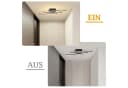 Nettlife Deckenleuchte Flur Schwarz 6W 3000K Modern Innen Wellen Design Warmweiß Bild 5