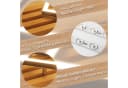Nettlife LED Deckenleuchte Holz 3 Ringe 46W Modern Deckenlampe 70cm Bild 5