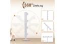 Nettlife Schminkspiegel Kosmetikspiegel 9 LED 360° Drehung Bild 3