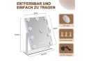Nettlife Schminkspiegel Kosmetikspiegel 9 LED 360° Drehung Bild 5