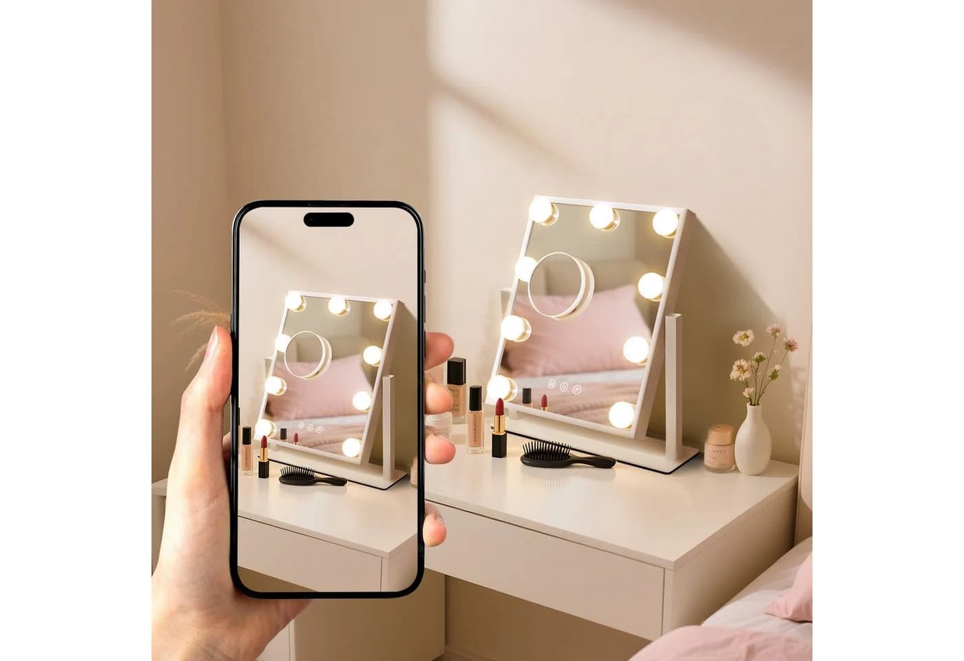 Nettlife Schminkspiegel mit Beleuchtung LED - Bild 3