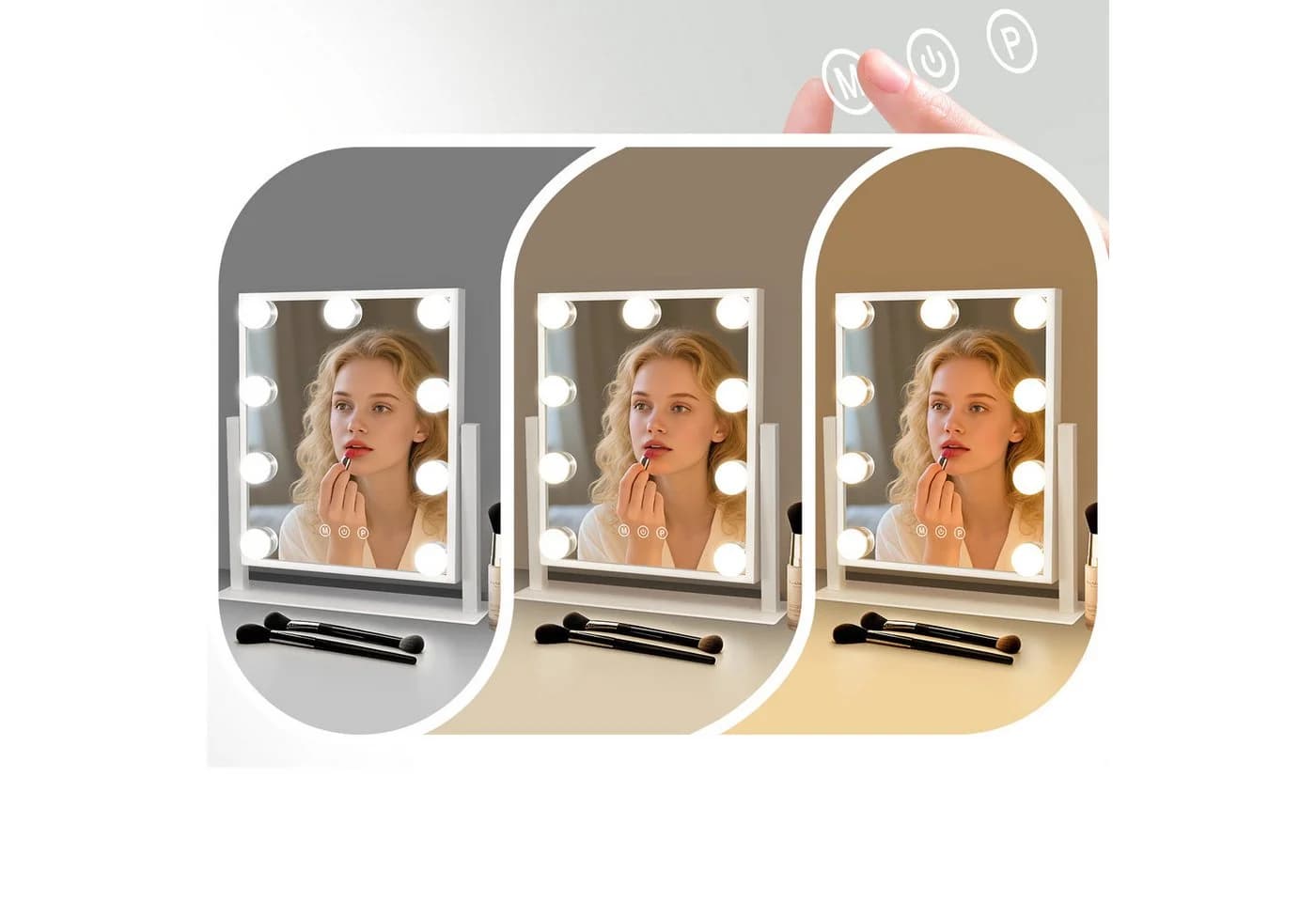 Nettlife Schminkspiegel mit Beleuchtung LED - Bild 5