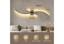 Nettlife LED Wandleuchte 100CM Schwarz 14W 3000K Modern Welle Design Bild 3