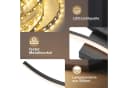 Nettlife LED Wandleuchte 100CM Schwarz 14W 3000K Modern Welle Design Bild 5