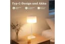 Nettlife LED Tischleuchte Kabellos Weiß Touch Höhenverstellbar USB-C Aufladbar Bild 5