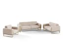 Fun Möbel Sofaset VALERIE 3-2-1 Beige Stoff Bild 2