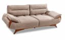 Nobelaa Sofa Sitzgruppe 3+3+1 Wohnzimmergarnitur Rosamora Beige Strickstoff Bild 3