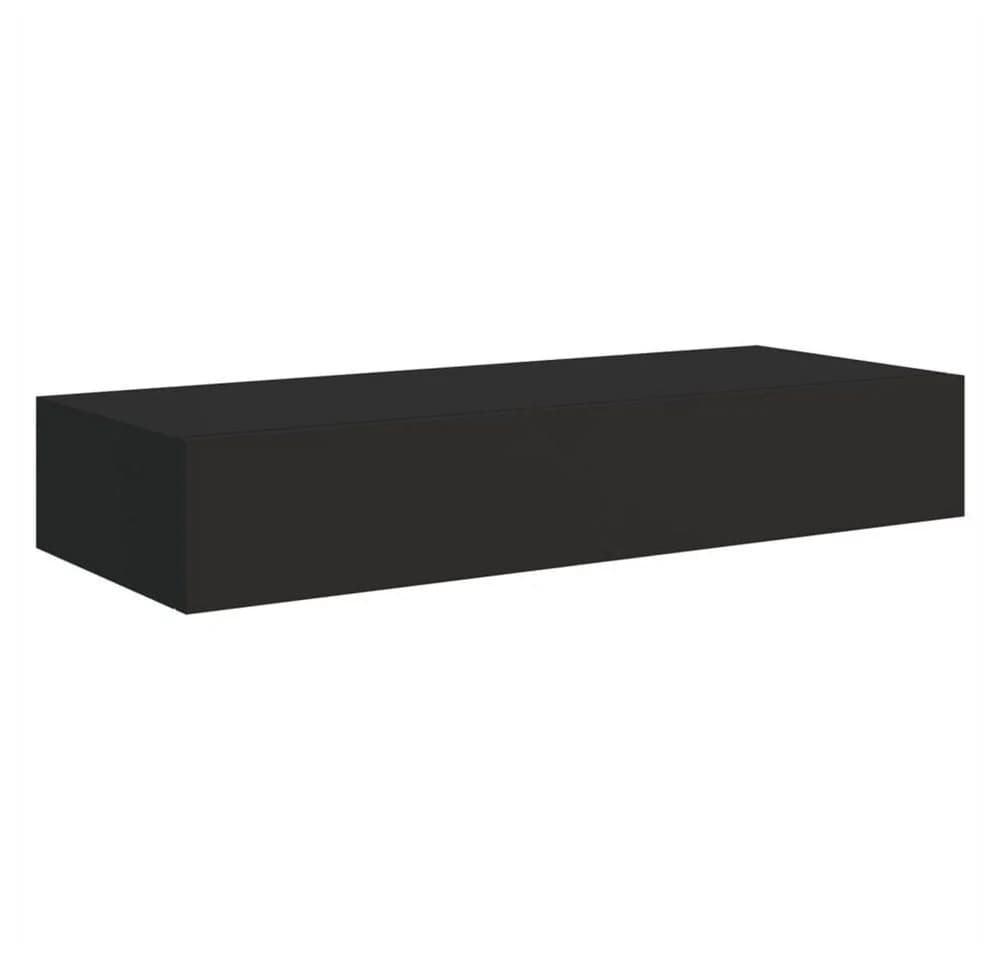 DOTMALL Wandmontiertes Schubladenregal Schwarz MDF - Bild 2