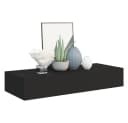DOTMALL Wandmontiertes Schubladenregal Schwarz MDF Bild 3