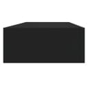 DOTMALL Wandmontiertes Schubladenregal Schwarz MDF Bild 4
