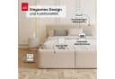 FDM Polsterbett AMBER modern mit Bettkasten Beige Bild 3