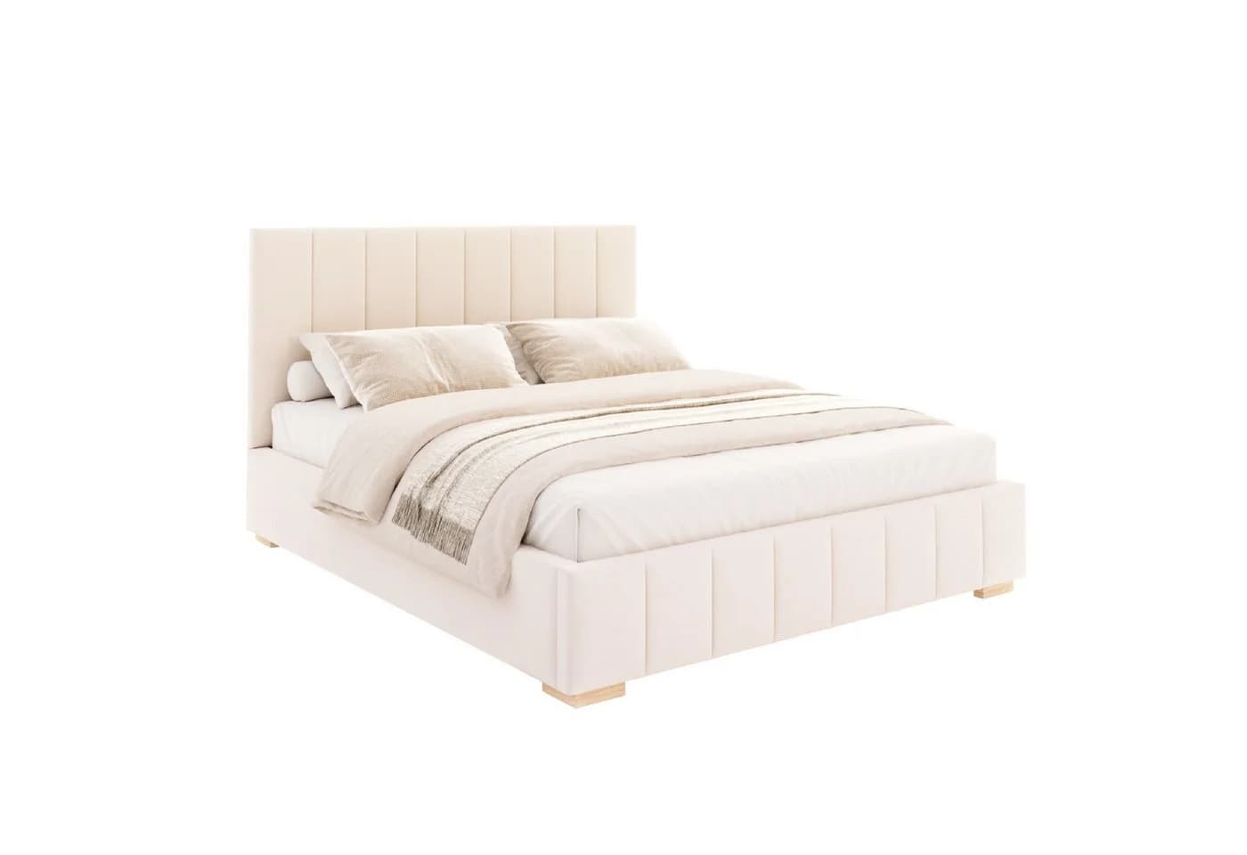 FDM DENTON Polsterbett Bettkasten Beige
