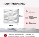 IKHEMalarka 3D Wandpaneel Polystyrol XPS 4m²/16 Stück 50x50 cm Bild 4