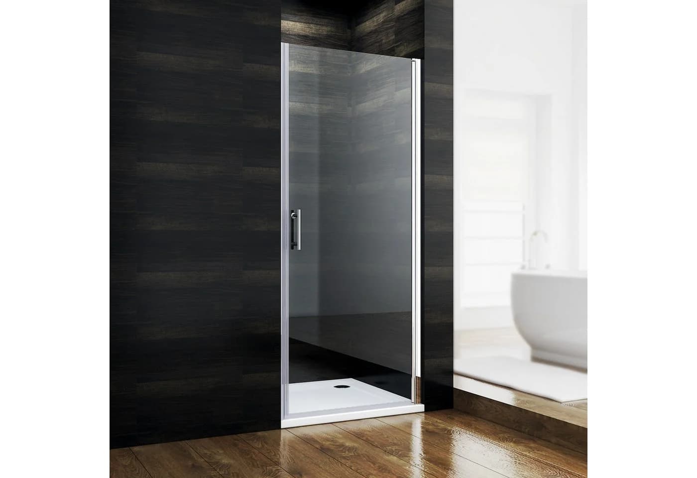 SONNI Dusch-Drehtür 70-90cm Nano Glas Duschabtrennung - Bild 2