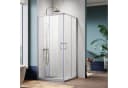 SONNI Eckdusche 70x70-120x120 cm ESG Glas Schiebetüren Bild 2