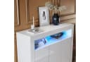 SONNI Kommode Sideboard Weiß Hochglanz mit LED Bild 5