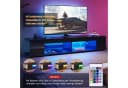 SONNI Lowboard TV Schrank Schwarz/Weiß 135cm LED-Beleuchtung Bild 4