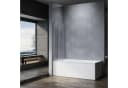 SONNI Badewannenaufsatz Duschwand 2-teilig 120x140 cm Bild 3