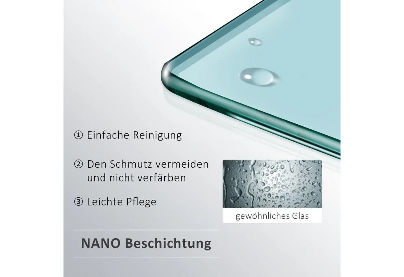 SONNI Badewannenaufsatz Duschwand 2-teilig 120x140 cm - Bild 4
