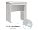 SONNI Schminktisch mit LED-Beleuchtung Weiß 108x140x40 cm Bild 4