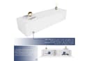 SONNI TV Lowboard Hochglanz Weiß Griffloses Design Bild 5