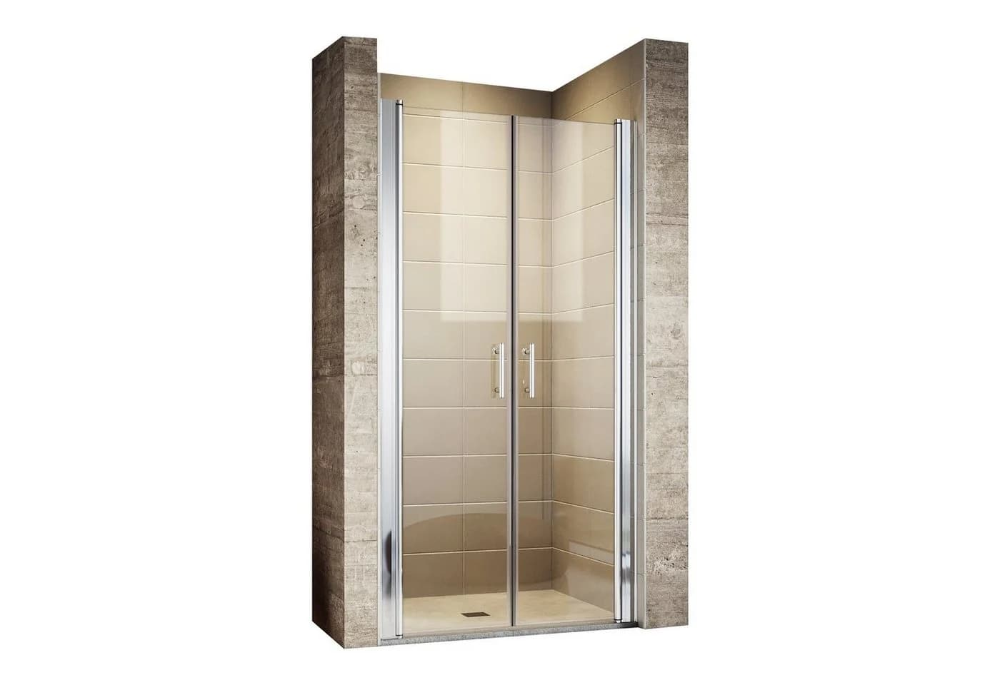 SONNI Dusch-Pendeltür Sicherheitsglas 100x195 cm - Bild 2