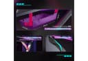 SONNI Gamingtisch 140x60cm Schwarz mit LED RGB Beleuchtung Bild 4