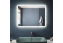 SONNI Badspiegel mit LED-Beleuchtung, Lichtspiegel IP44 LED Spiegel, 60-120cm Wandspiegel mit Touch-Schalter Bild 2