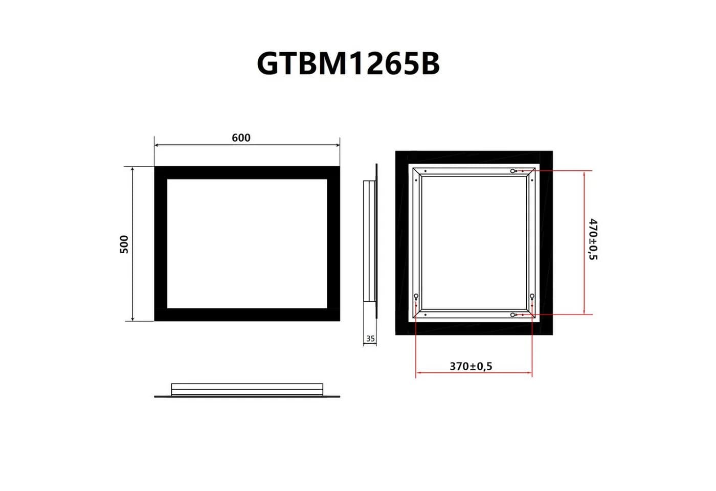 SONNI Badspiegel mit Beleuchtung LED Badezimmerspiegel IP44 - Bild 4