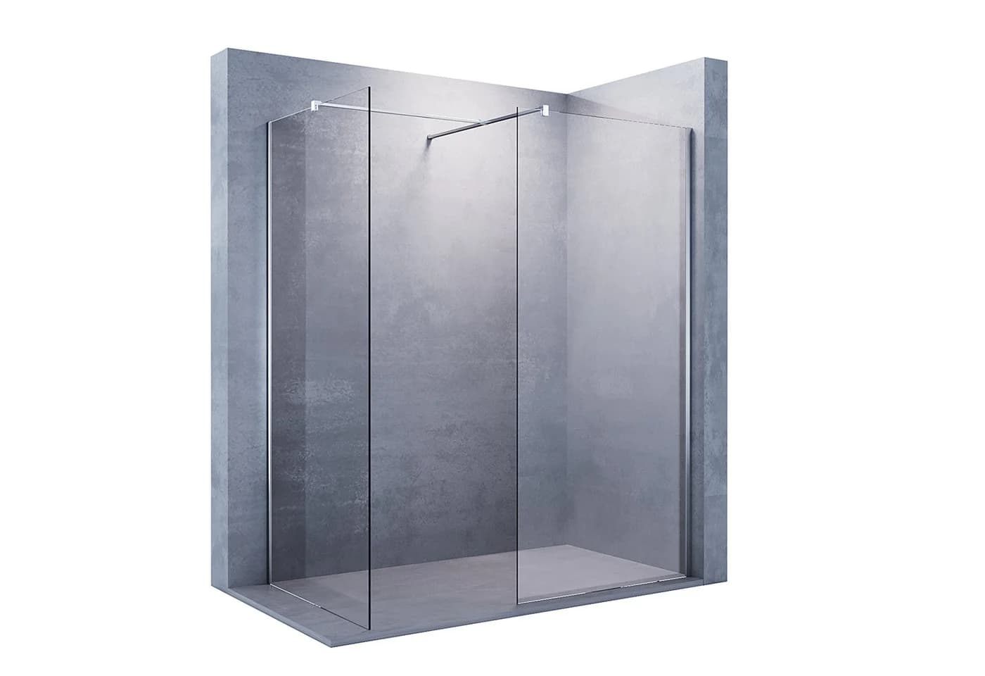 SONNI Duschwand Walk-in Duschabtrennung 8 mm Nano-Glas 200 cm - Bild 2