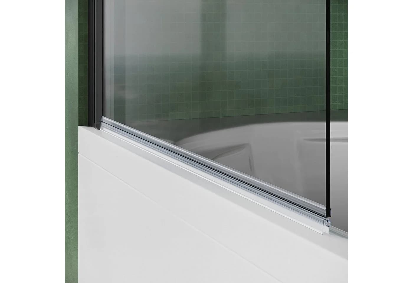 SONNI Badewannenaufsatz NANO Glas 80x140cm Einscheibensicherheitsglas - Bild 5