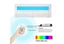 SONNI Lowboard TV Lowboard Weiß Hochglanz LED-Beleuchtung 120 cm Bild 1