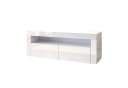 SONNI Lowboard TV Lowboard Weiß Hochglanz LED-Beleuchtung 120 cm Bild 2