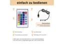 SONNI TV-Schrank Weiß Hochglanz mit LED-Beleuchtung 12 Farben Bild 1